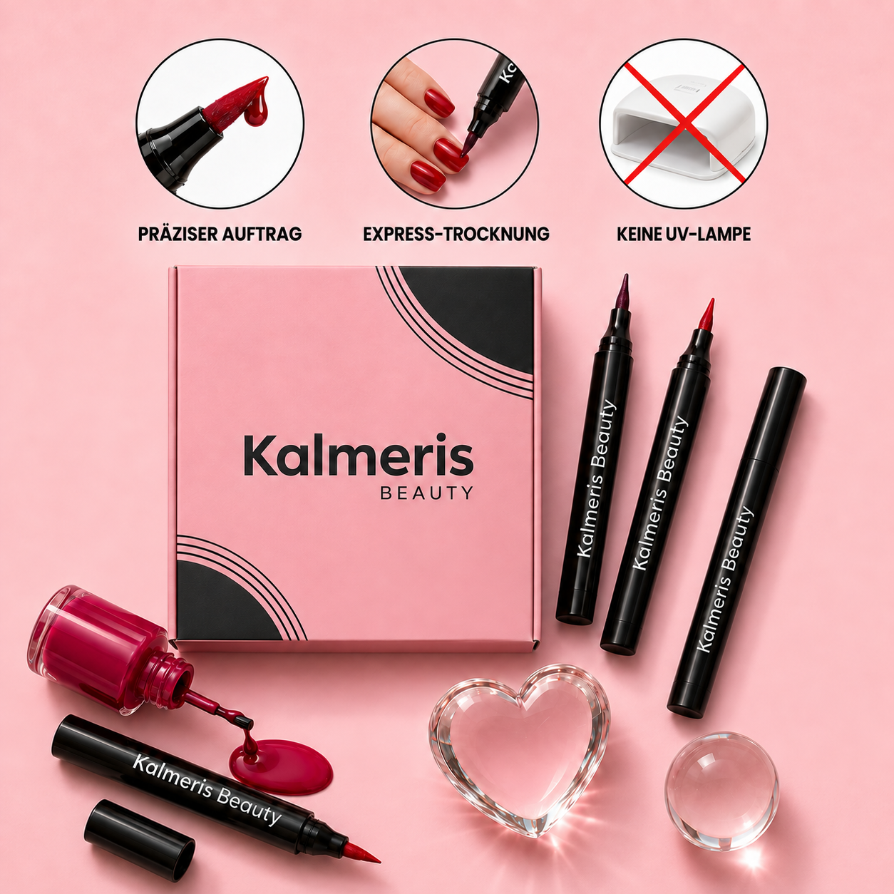 5 Nagellack-Stifte ohne UV-Lampe | Kalmeris Beauty™