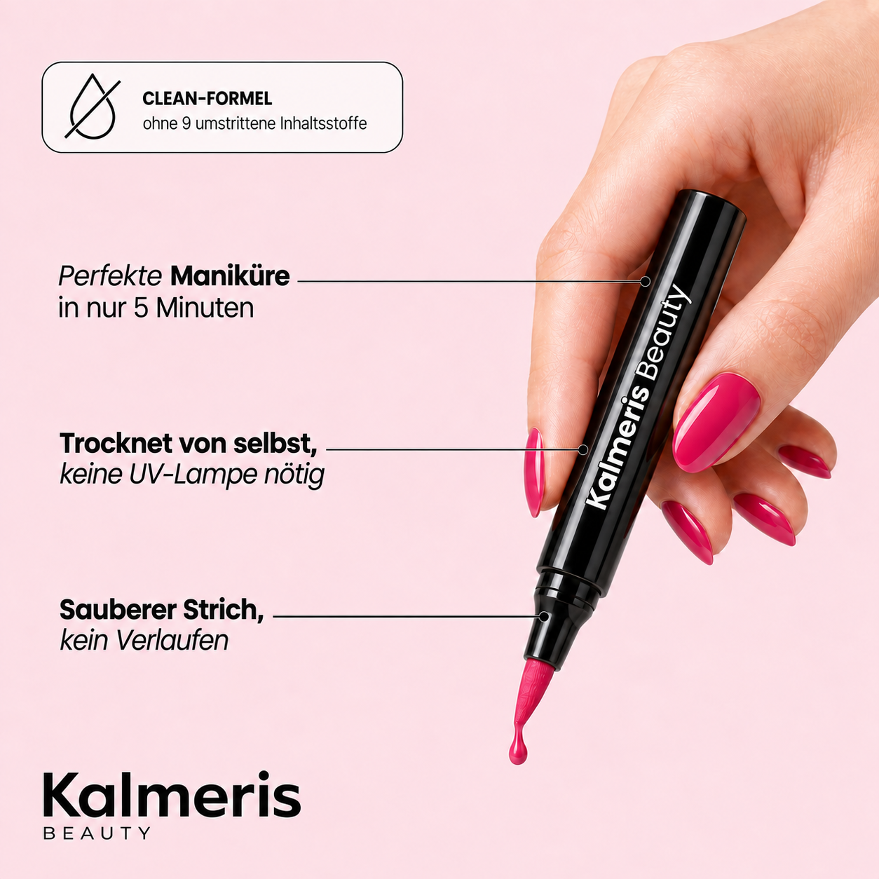 5 Nagellack-Stifte ohne UV-Lampe | Kalmeris Beauty™