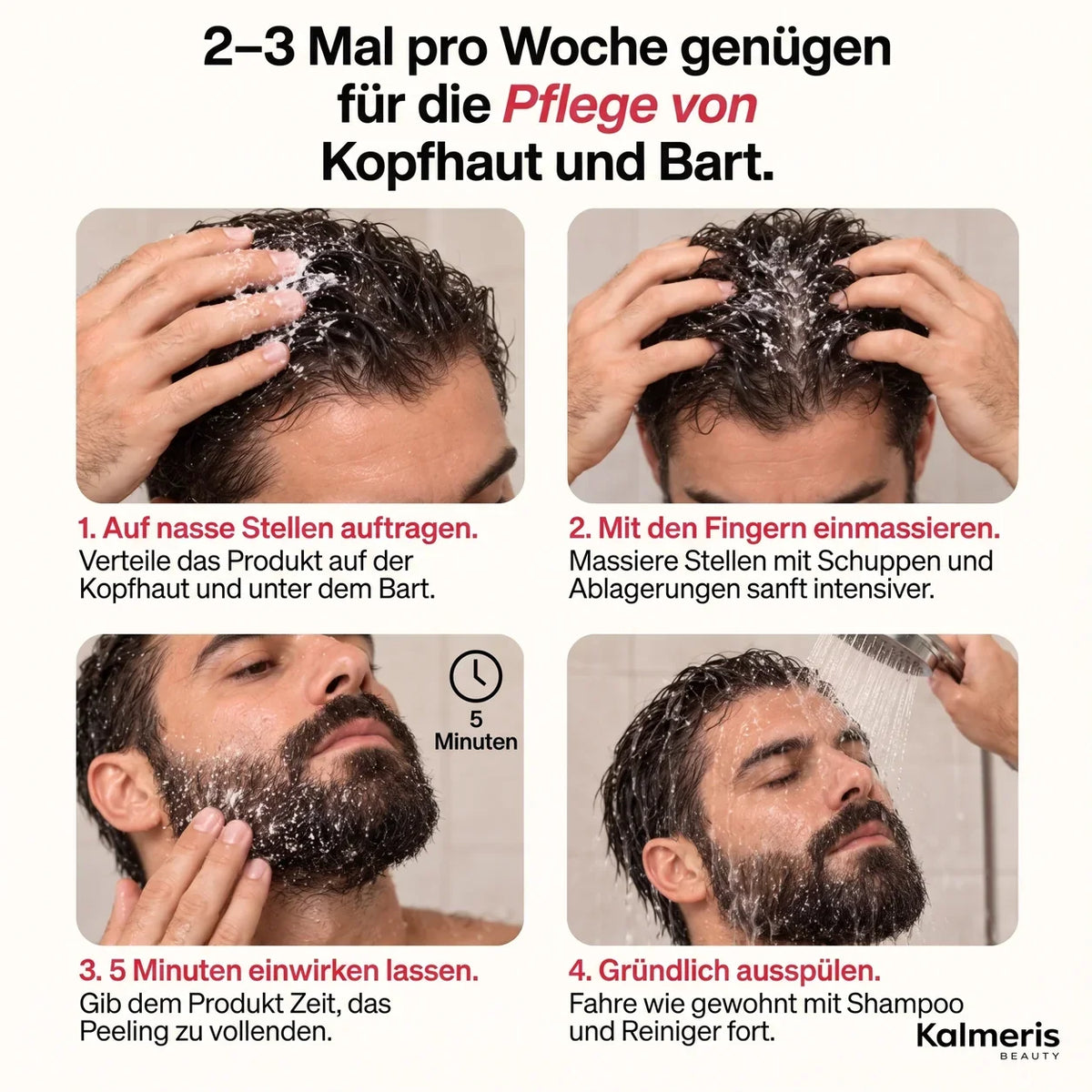 Bart- und Kopfhaut-Peeling 6