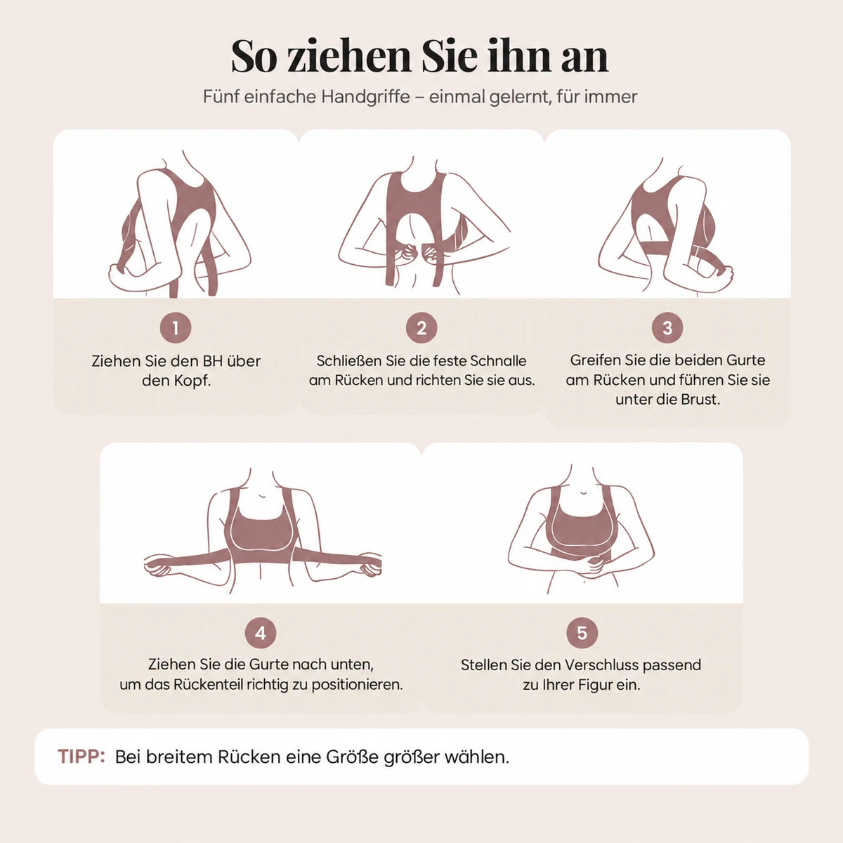 So ziehen Sie ihn an