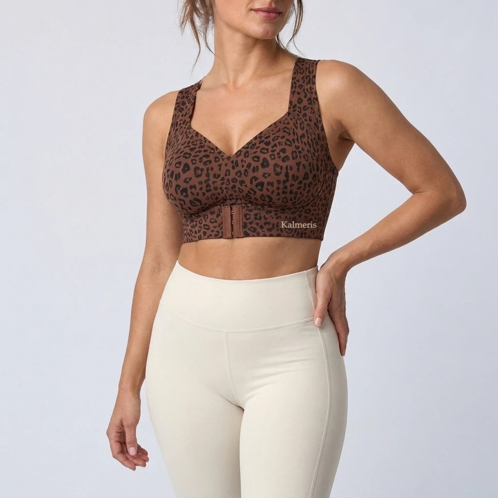 Haltungskorrektur-BH in Leopard