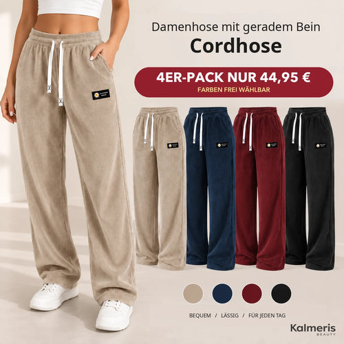 Cordhose – 4er-Pack, Farben frei wählbar